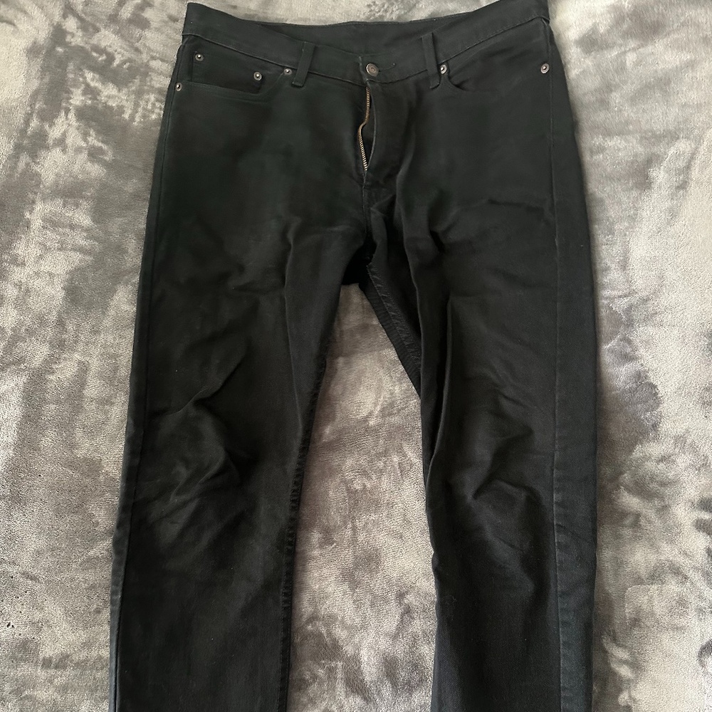 LEVI’s 513 Vintage 90s Grunge Black Jeans 33 x 32